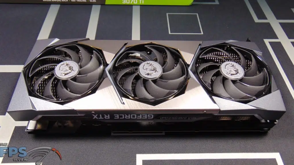 MSI GeForce RTX 3070 Ti SUPRIM X 8G Video Card Top View