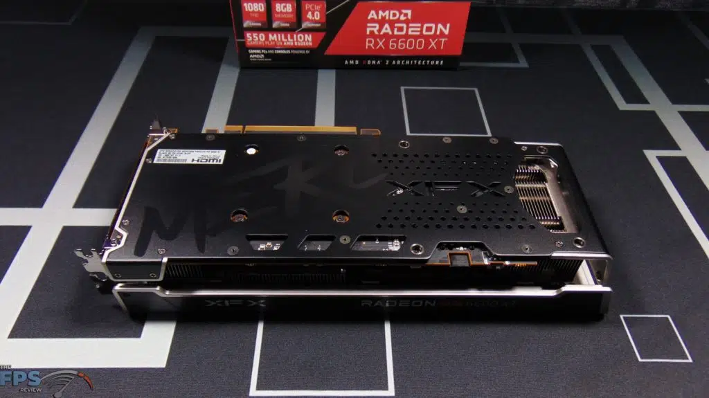XFX SPEEDSTER MERC 308 Radeon RX 6600 XT Black Bottom View