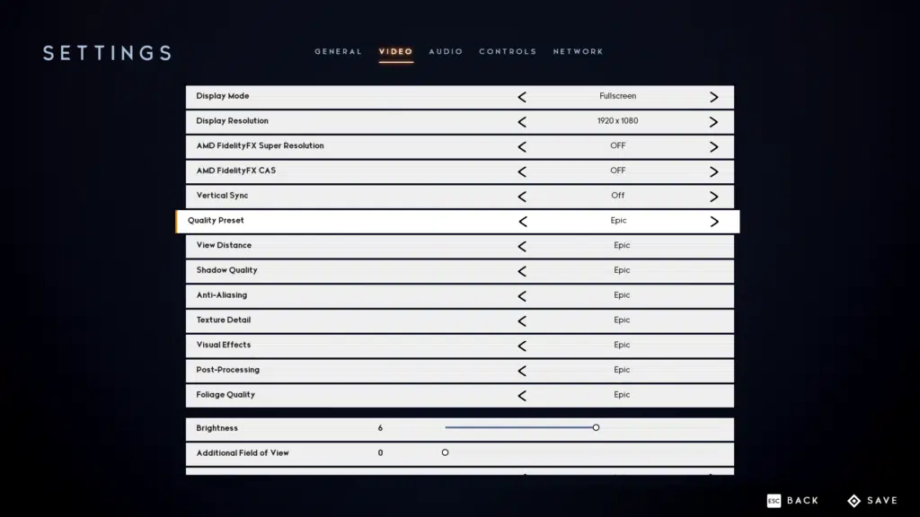 Godfall Epic Quality Preset Screenshot