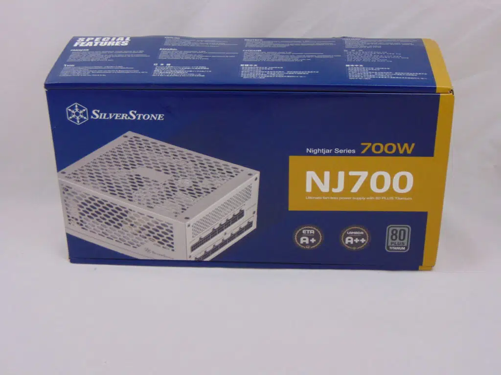 SilverStone NJ700 700W Fanless Power Supply front box