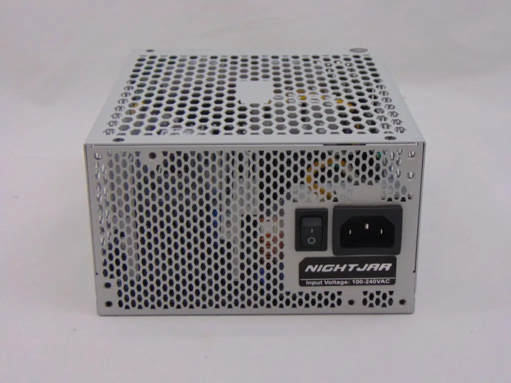 SilverStone NJ700 700W Fanless Power Supply back view