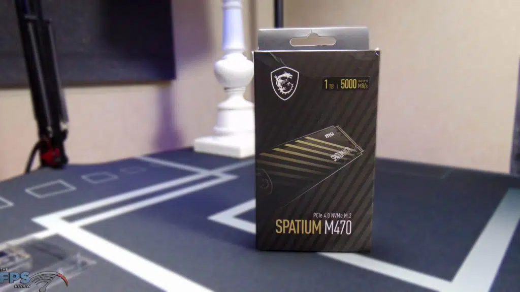 MSI SPATIUM M470 1TB PCIe 4.0 Gen4 NVMe SSD Box Front