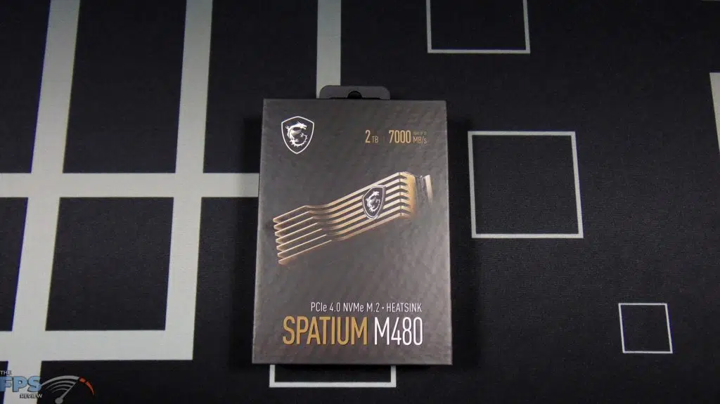 MSI SPATIUM M480 2TB HS PCIe 4.0 Gen4 NVMe SSD Box Front