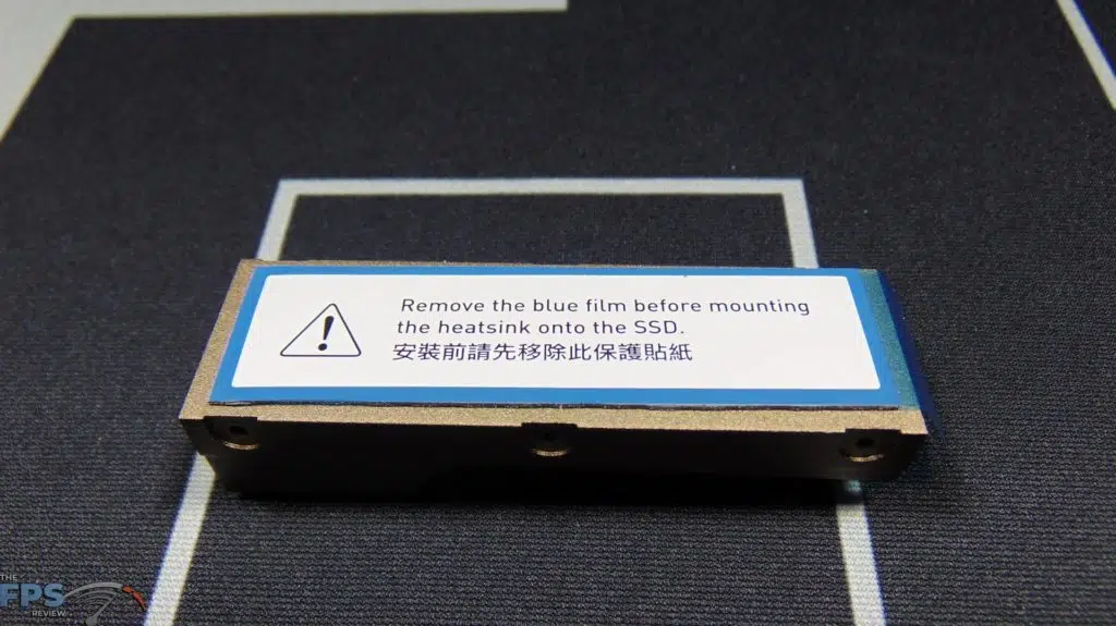 MSI SPATIUM M480 2TB HS PCIe 4.0 Gen4 NVMe SSD Thermal Pad Warning Label