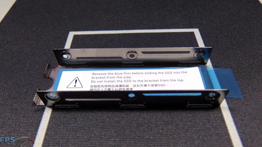 MSI SPATIUM M480 2TB HS PCIe 4.0 Gen4 NVMe SSD Heatsink Thermal Pad Warning Label