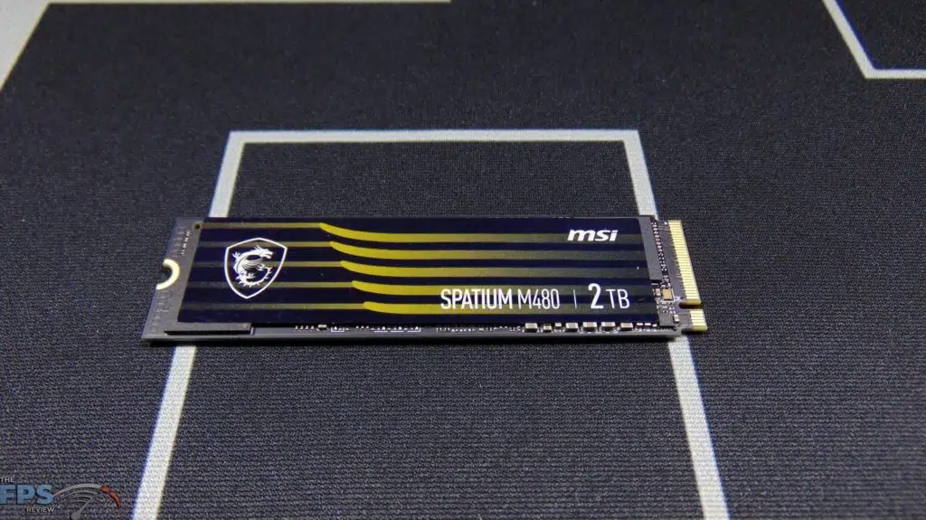 MSI SPATIUM M480 2TB HS PCIe 4.0 Gen4 NVMe SSD Top View