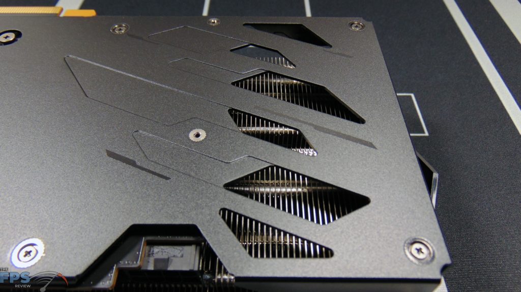 MSI Radeon RX 6600 XT GAMING X Video Card Backplate Air Passthrough