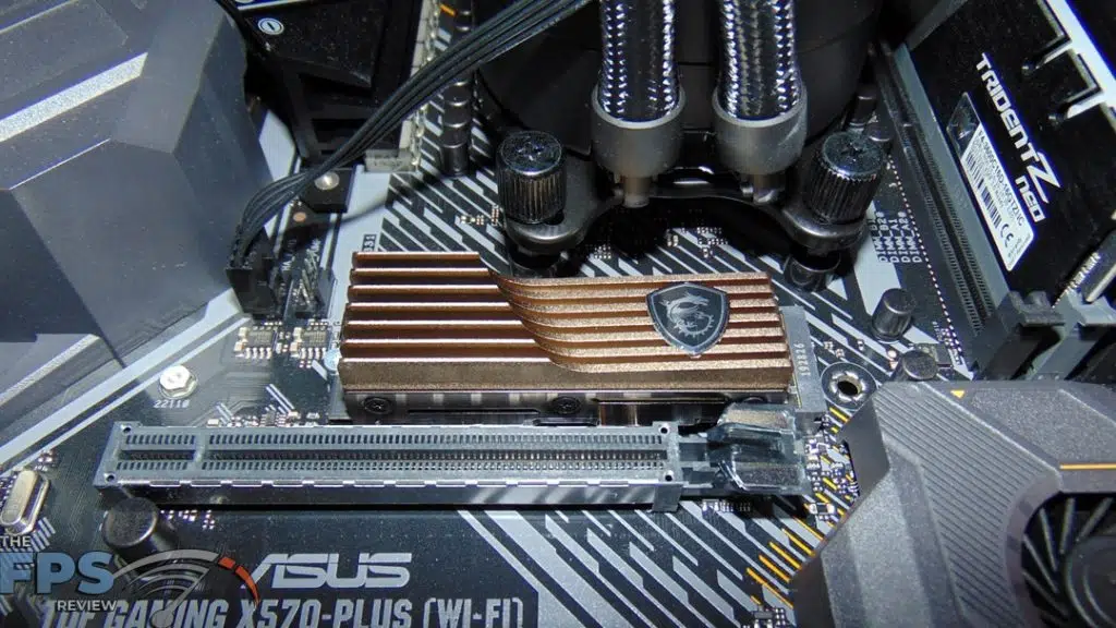 MSI SPATIUM M480 2TB HS PCIe 4.0 Gen4 NVMe SSD Installed in Computer