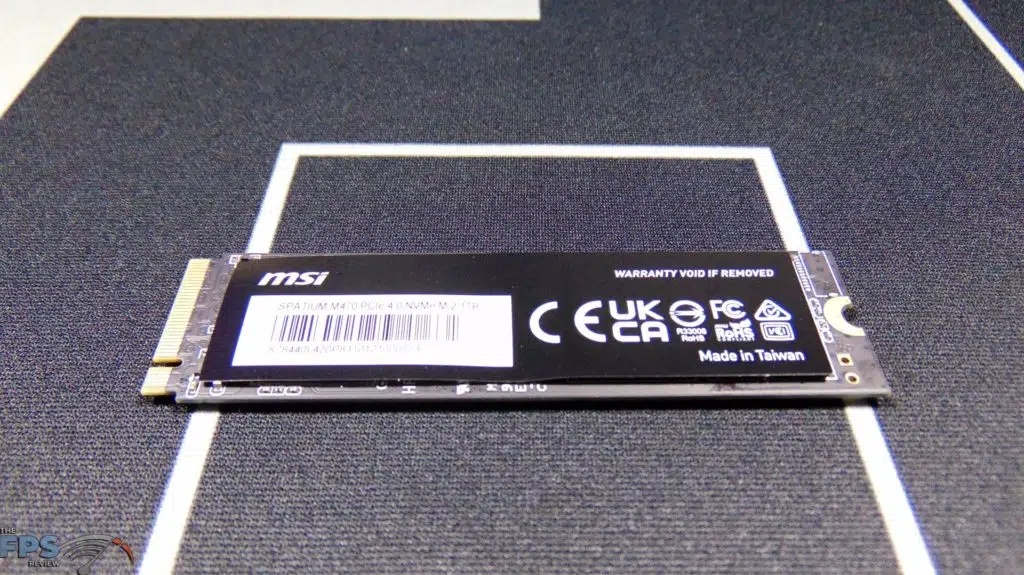 MSI SPATIUM M470 1TB PCIe 4.0 Gen4 NVMe SSD Bottom View