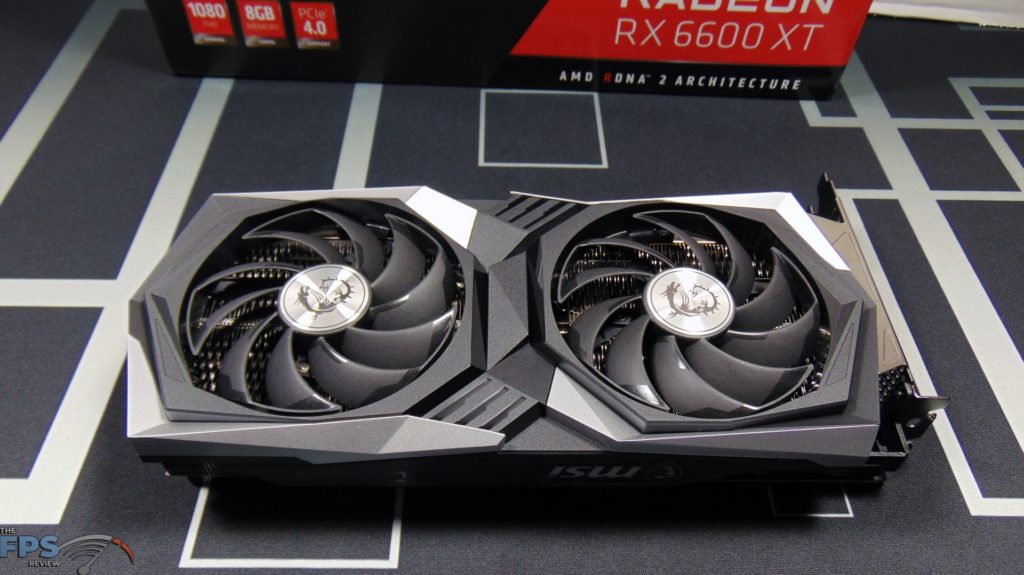 MSI Radeon RX 6600 XT GAMING X Video Card Front View