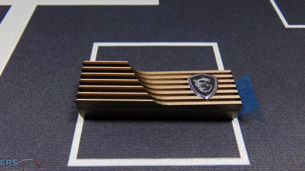MSI SPATIUM M480 2TB HS PCIe 4.0 Gen4 NVMe SSD Top of Heatsink