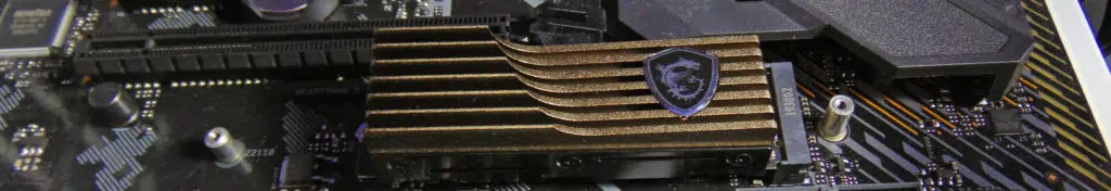 ASUS TUF GAMING X570-PLUS WI-FI Motherboard M.2_2 socket with MSI SPATIUM 2TB SSD installed
