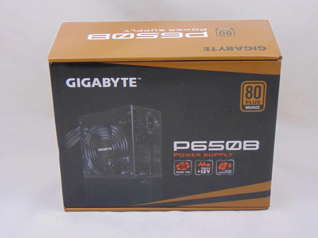 GIGABYTE P650B 650W Power Supply Box Front