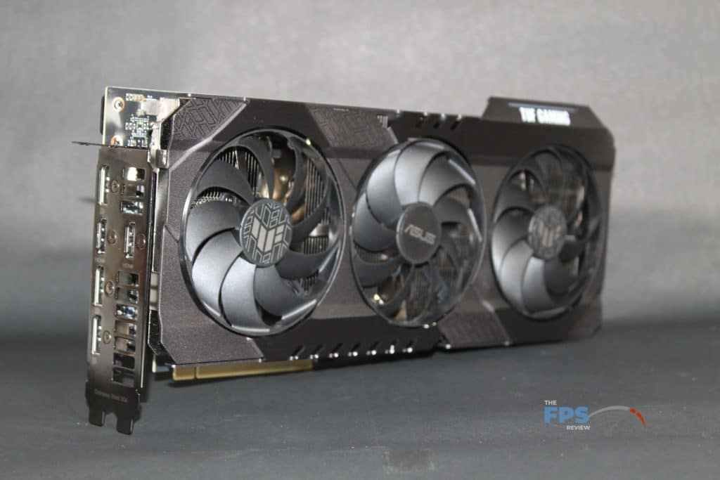 ASUS RTX 3070 TUF GAMING OC front angled view