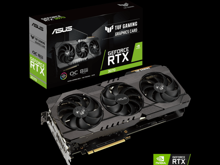 ASUS RTX 3070 TUF GAMING OC Video Card and Box