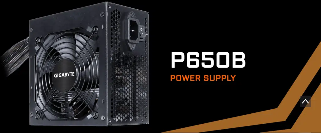 GIGABYTE P650B 650W Power Supply Banner