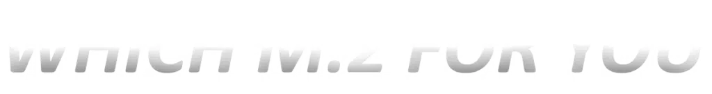 Which M.2 For You Text