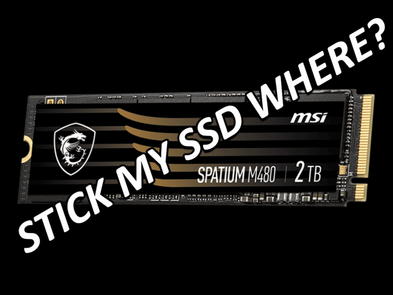 Stick My SSD Where Text with SSD in Background