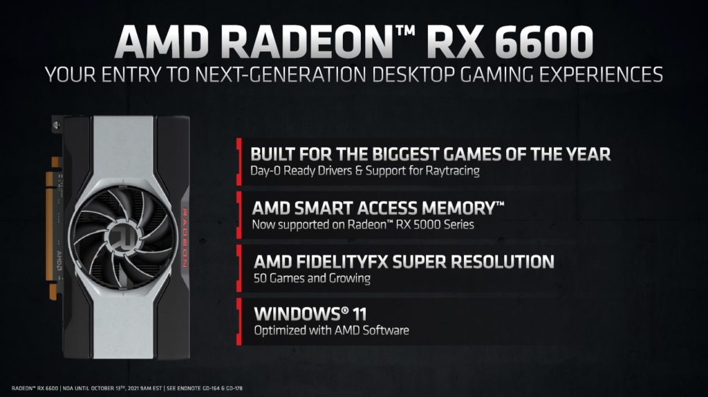 AMD Radeon RX 6600 Press Deck