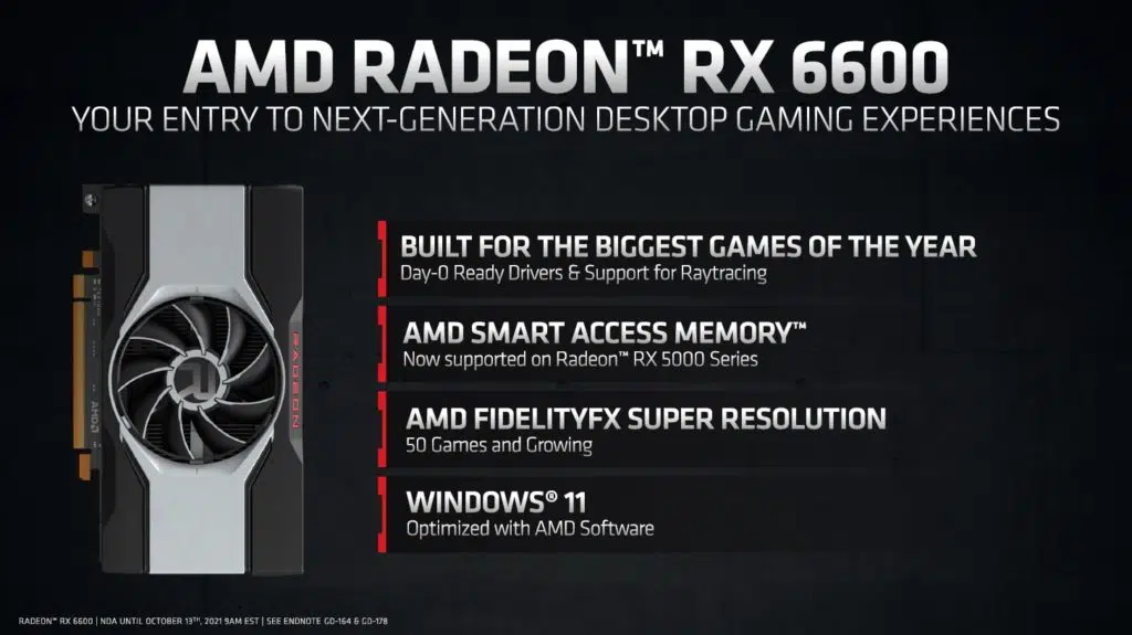 AMD Radeon RX 6600 Press Deck