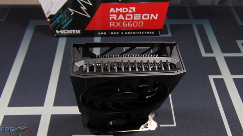 SAPPHIRE PULSE Radeon RX 6600 GAMING Video Card Back End View
