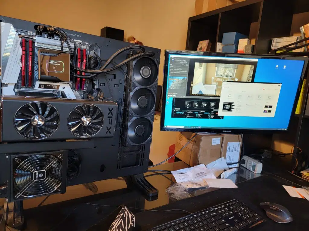 MSI MEG CORELIQUID S360 AIO Installed In System