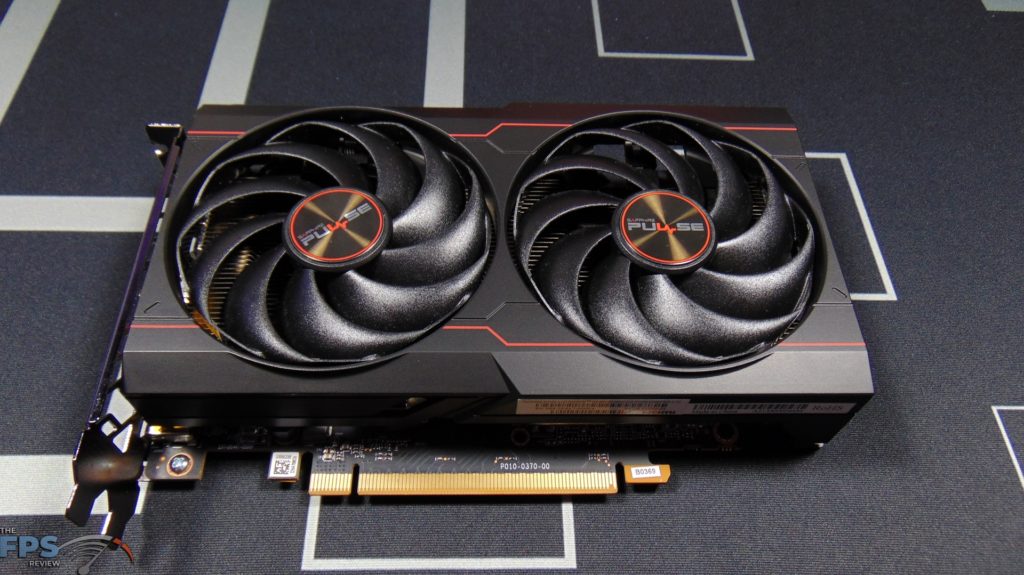 SAPPHIRE PULSE Radeon RX 6600 GAMING Video Card Top View
