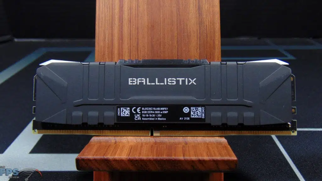 Crucial Ballistix DDR4-3600 CL16 16GB RAM Kit Front of Ram