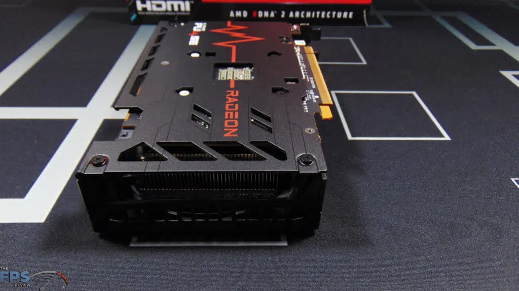 SAPPHIRE PULSE Radeon RX 6600 GAMING Video Card Back View