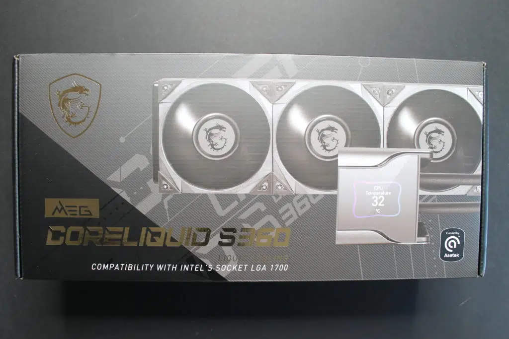 MSI MEG CORELIQUID S360 box front