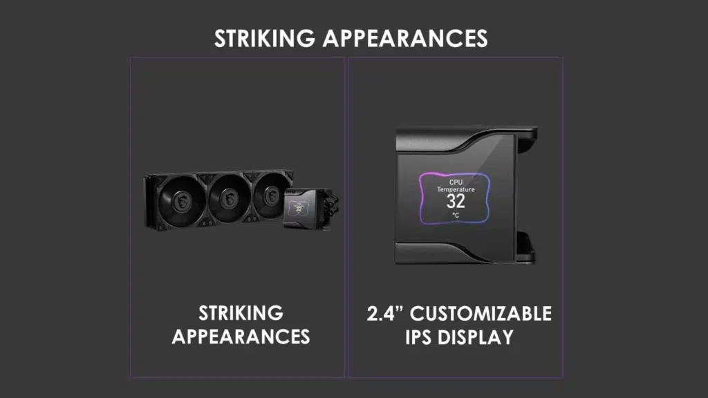 MSI MEG CORELIQUID S360 AIO Info kit
