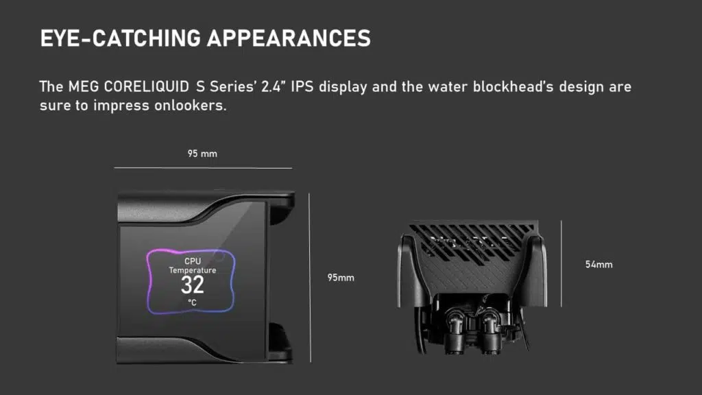 MSI MEG CORELIQUID S360 AIO Info kit