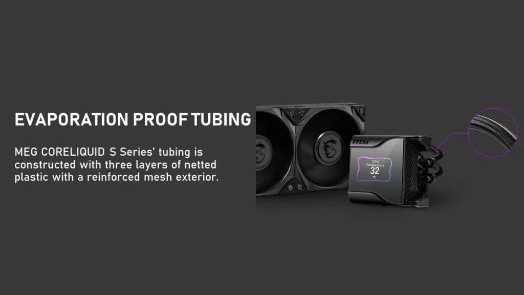 MSI MEG CORELIQUID S360 AIO Info kit
