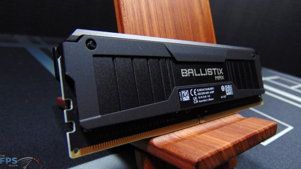 Crucial Ballistix MAX DDR4-4400 CL19 16GB RAM Kit Left Angle RAM Module