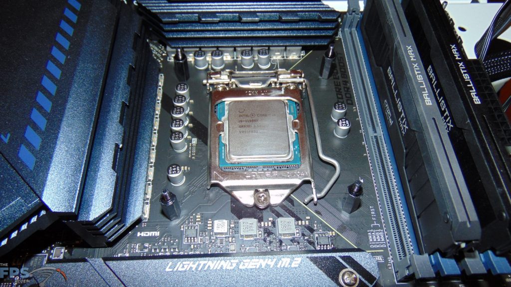 MSI MAG Z590 TORPEDO Motherboard with CPU Installed
