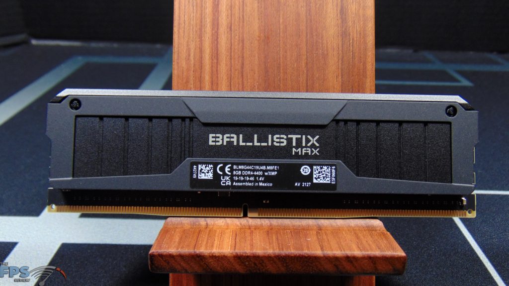 Crucial Ballistix MAX DDR4-4400 CL19 16GB RAM Kit Front of RAM