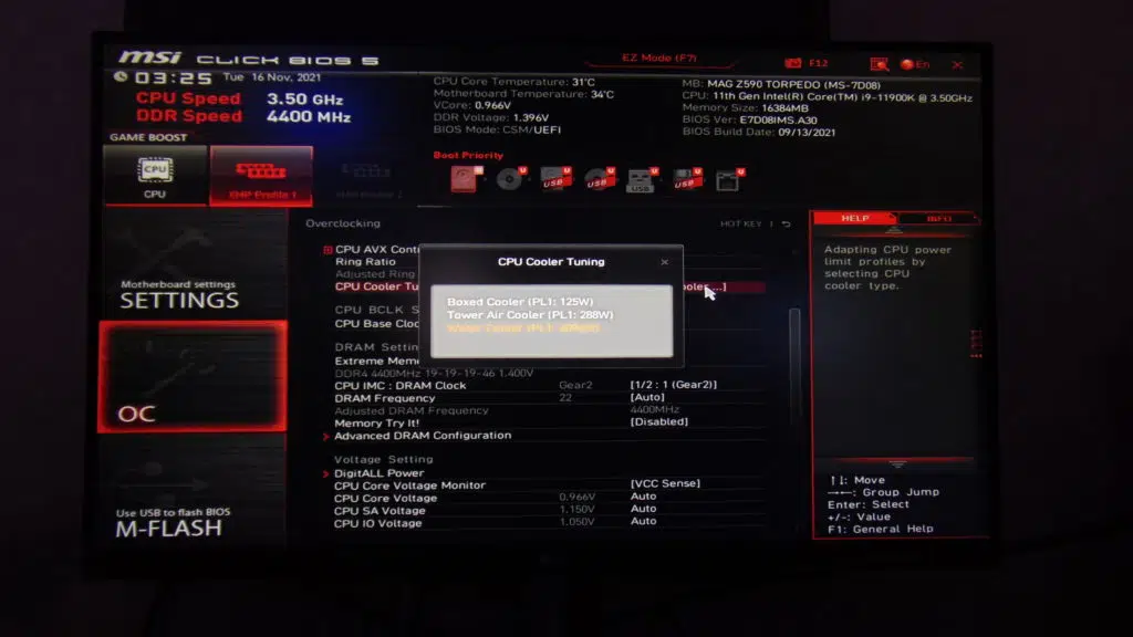 MSI MAG Z590 TORPEDO Motherboard BIOS