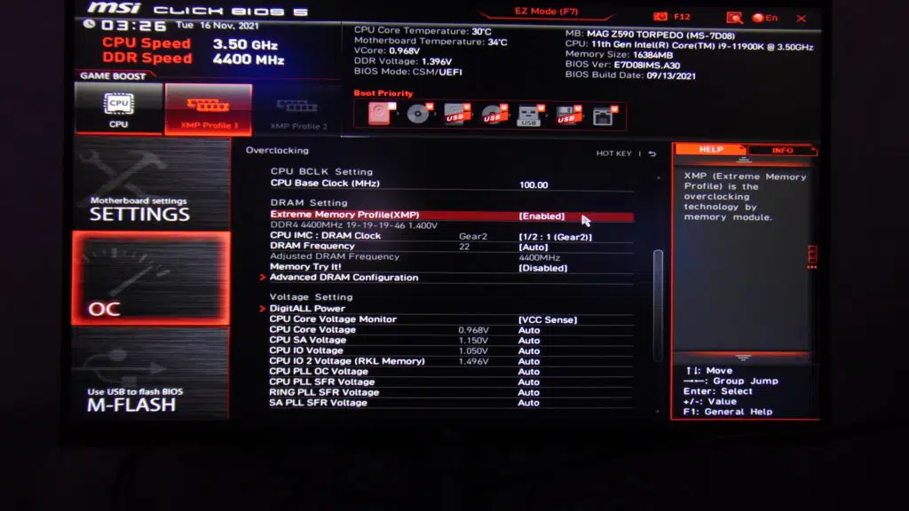 MSI MAG Z590 TORPEDO Motherboard BIOS