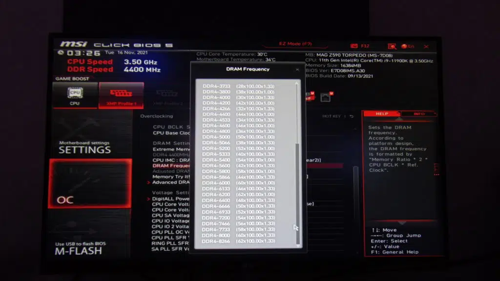 MSI MAG Z590 TORPEDO Motherboard BIOS