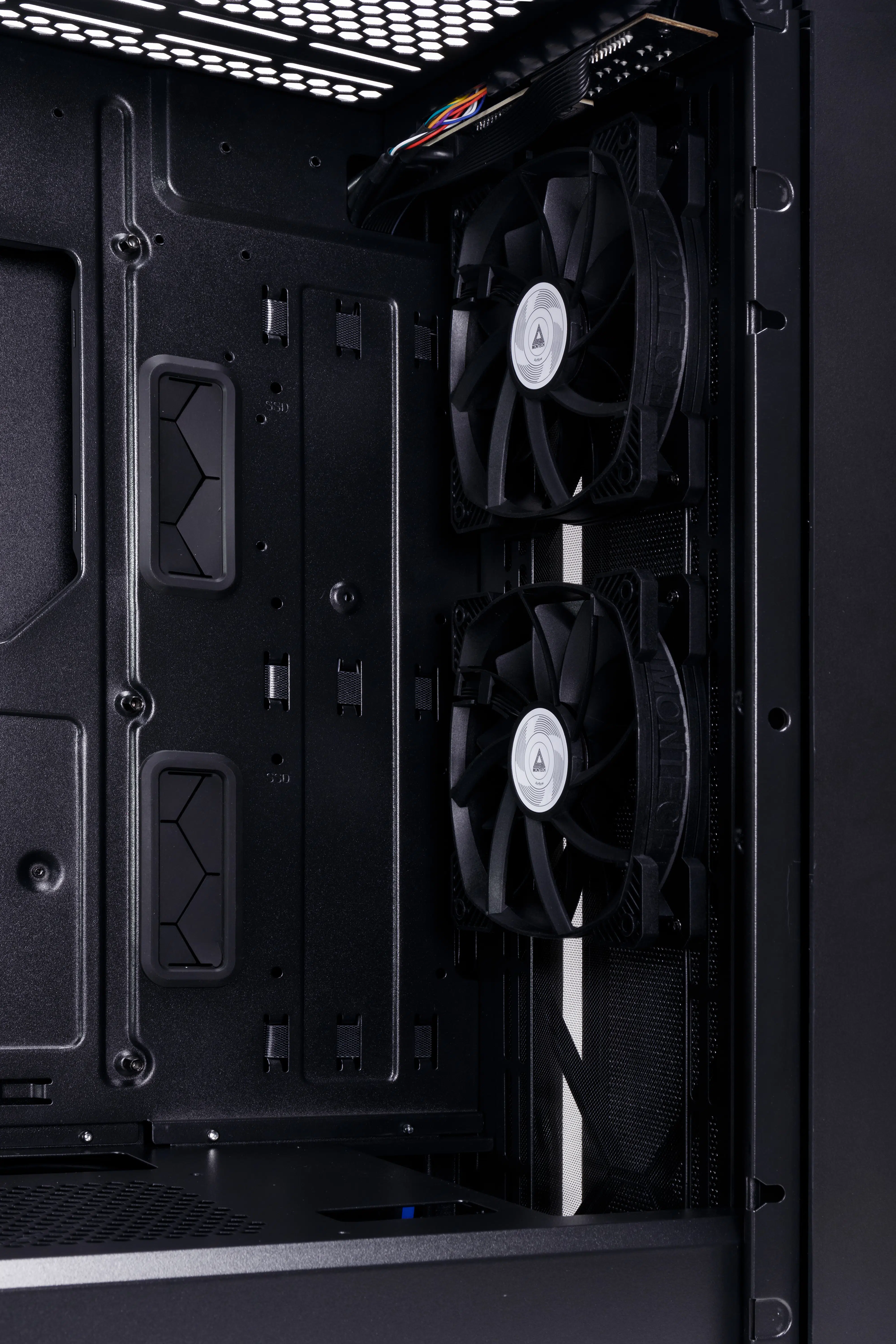 MONTECH AIR 1000 LITE Case Empty Side Panel Open Front Fans