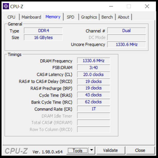 Crucial Ballistix MAX DDR4-4400 CL19 16GB RAM Kit CPUz Default