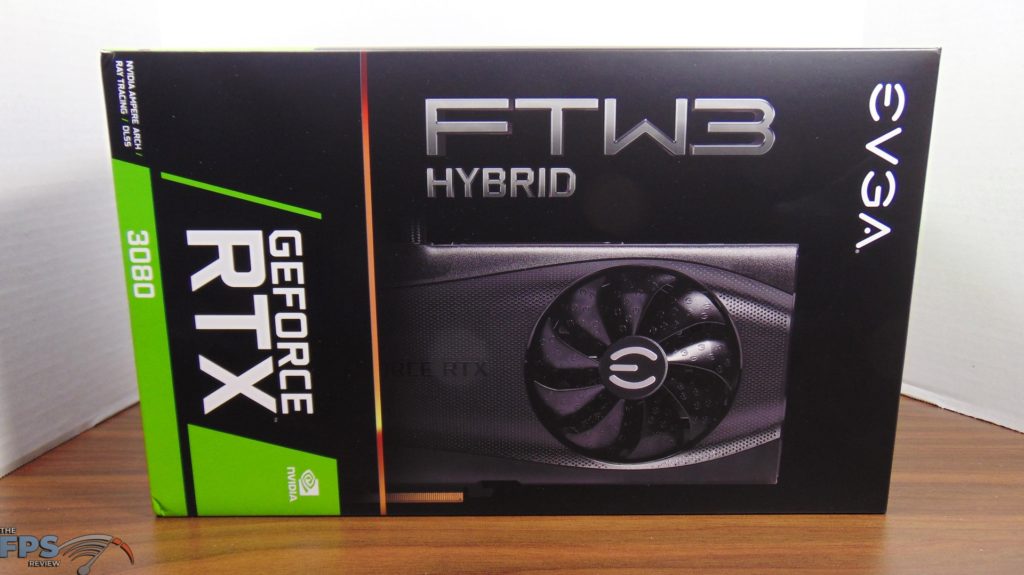 EVGA GeForce RTX 3080 FTW3 ULTRA HYBRID GAMING Video Card Box Front