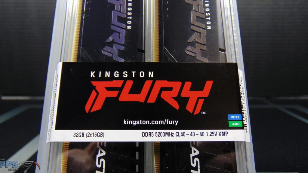 Kingston Fury Beast DDR5 5200MHz 32GB RAM Kit Logo Up Close