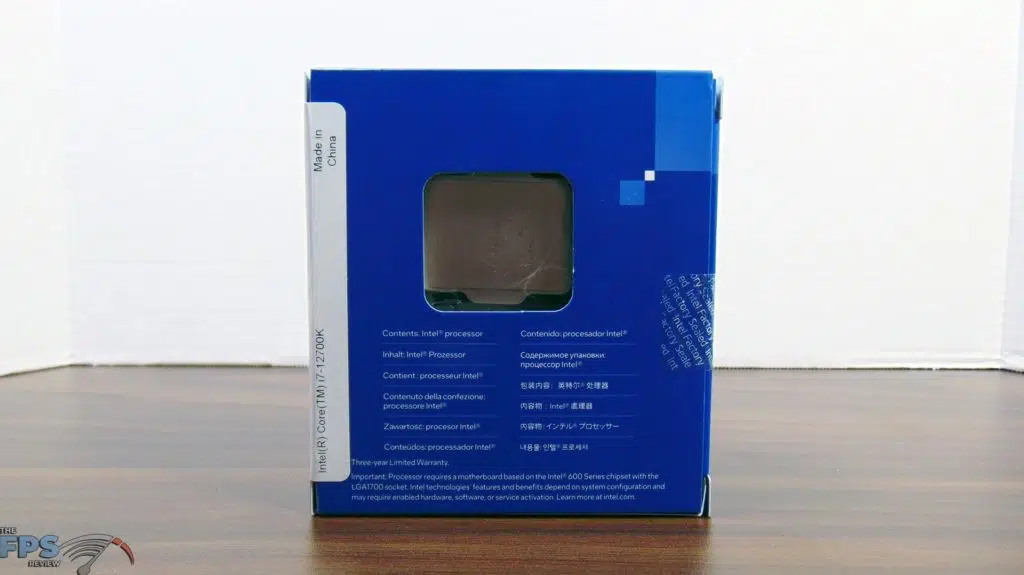 Intel Core i7-12700K CPU Box Back
