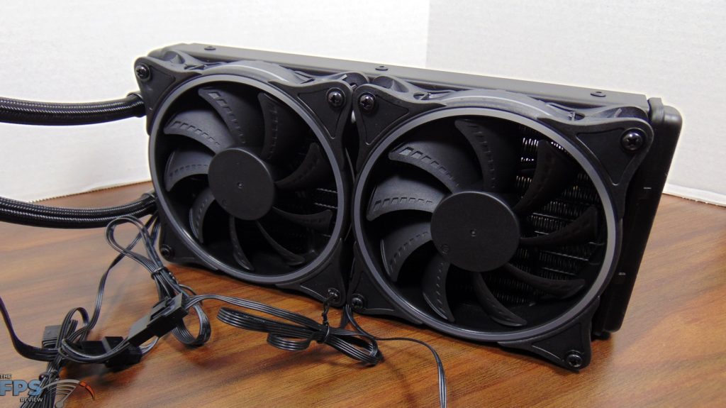 EVGA GeForce RTX 3080 FTW3 ULTRA HYBRID GAMING Video Card Front of Radiator with Fans