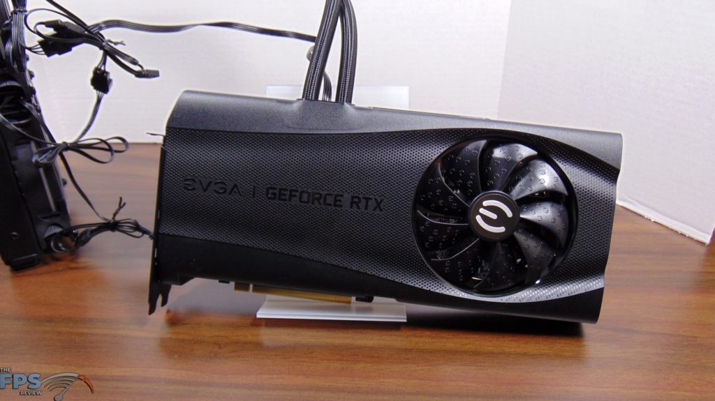EVGA GeForce RTX 3080 FTW3 ULTRA HYBRID GAMING Video Card Front View
