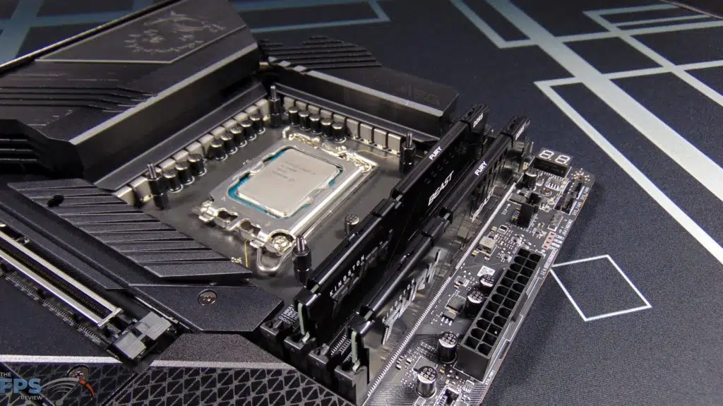 MSI MEG Z690 Unify Motherboard with Kingston Fury Beast DDR5 RAM installed