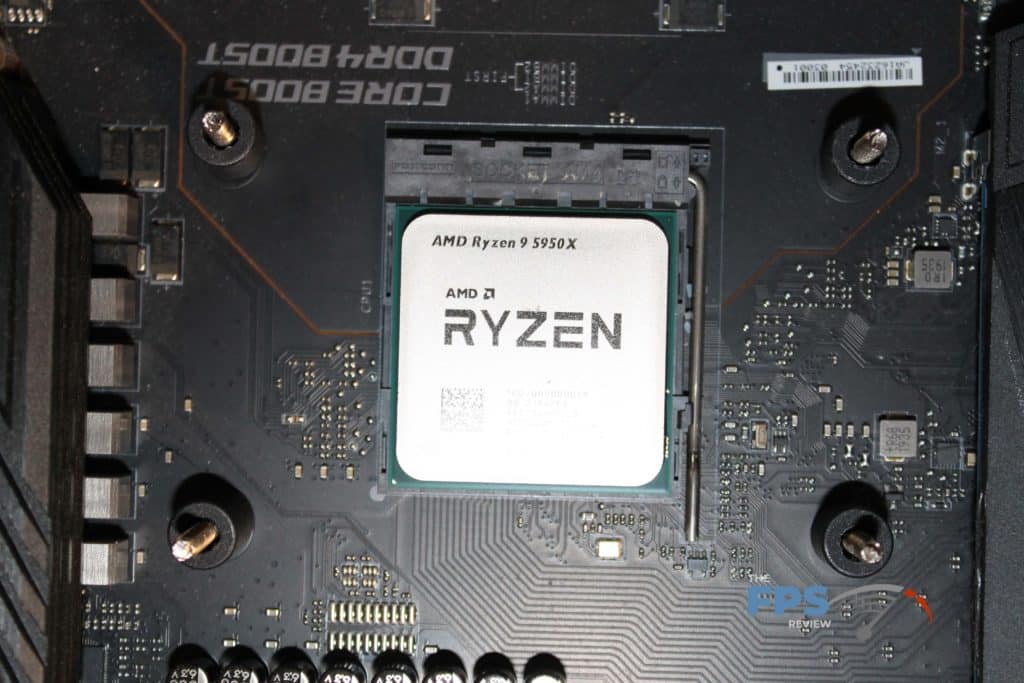 AMD Ryzen 9 5950X Installed
