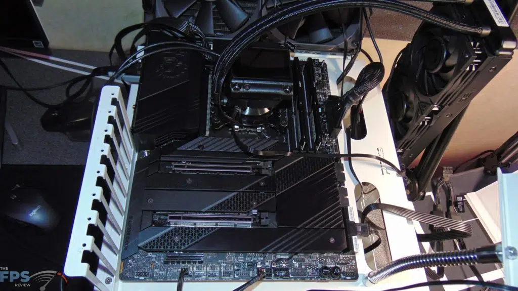 MSI MEG Z690 Unify Motherboard with Kingston Fury Beast DDR5 RAM installed full motherboard installation