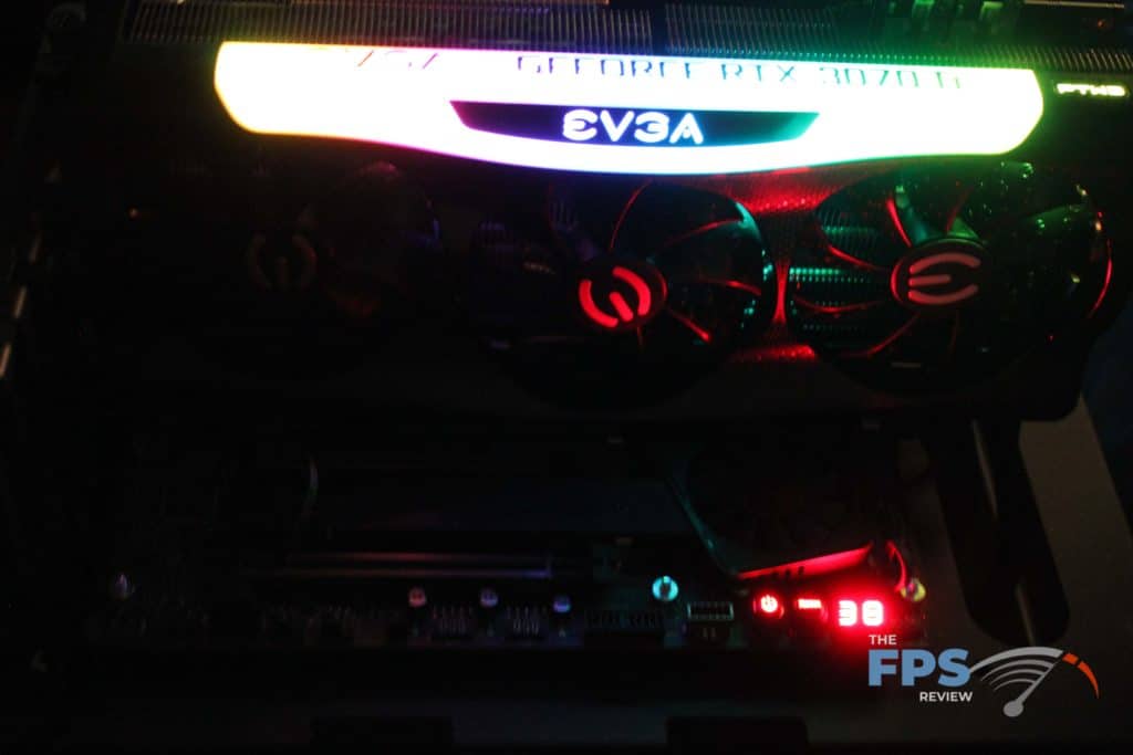 EVGA GeForce RTX 3070 Ti FTW3 ULTRA GAMING with its RGB bling blinging